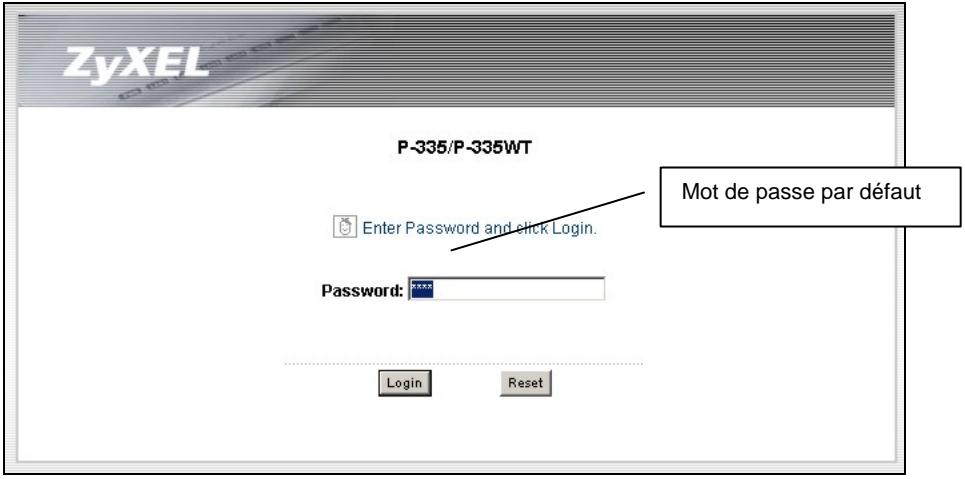 ZYXEL PRESTIGE 335 GUICK START GUIDE - Accéder à votre prestige via configurator WEB - 2