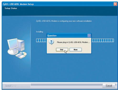 ZYXEL PRESTIGE 623 - Installation du logiciel/pilote USB sous Windows 2000/XP - 4
