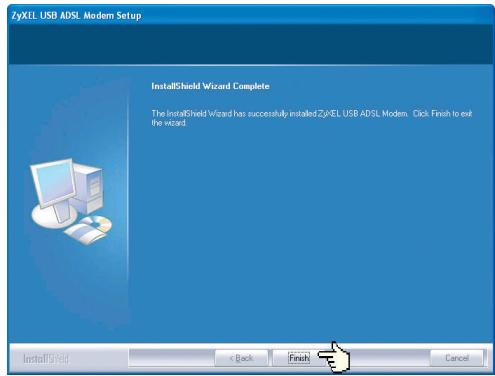 ZYXEL PRESTIGE 623 - Installation du logiciel/pilote USB sous Windows 2000/XP - 5