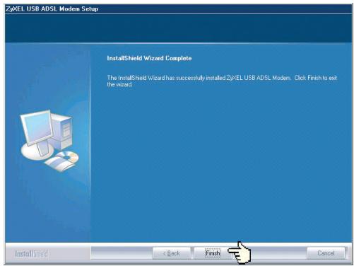 ZYXEL PRESTIGE 623 - Installation du logiciel/pilote USB sous Windows 98SE/ME - 5