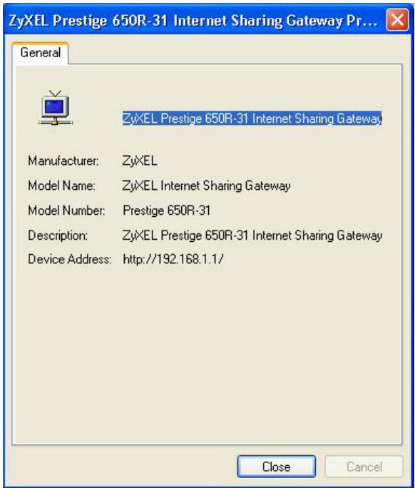 ZYXEL PRESTIGE 650H - Web Configurator Easy Access - 3