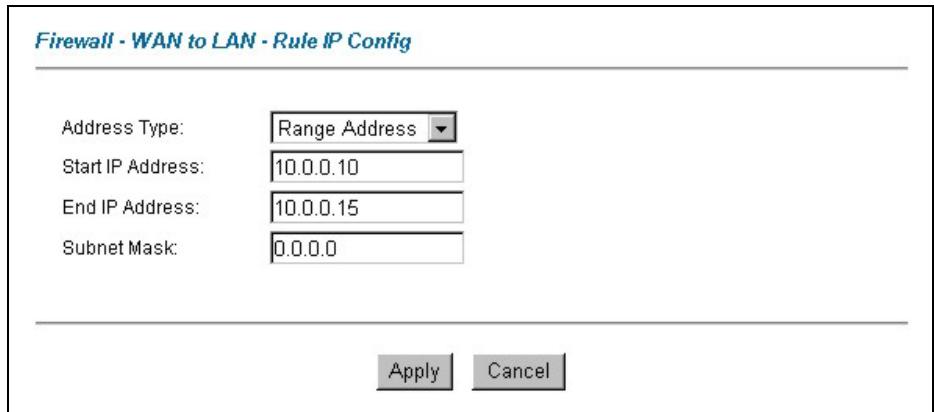 ZYXEL PRESTIGE 652HI - Example Custom Service Firewall Rule - 1