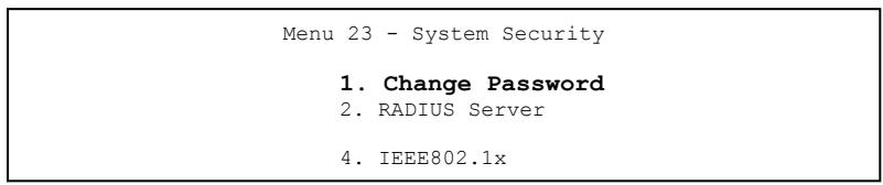 ZYXEL PRESTIGE 652HI - System Password - 1