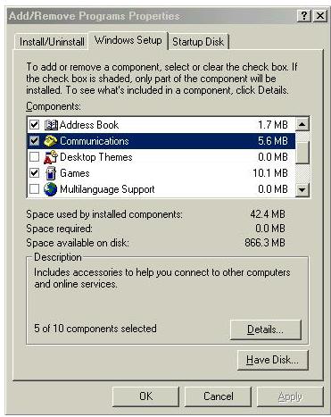 ZYXEL PRESTIGE 652HI - Installing UPnP in Windows Me - 1
