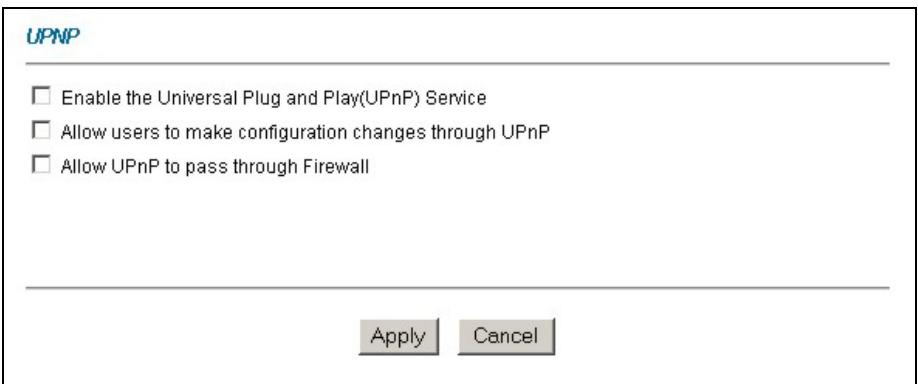 ZYXEL PRESTIGE 652HI - Configuring UPnP - 1