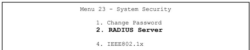 ZYXEL PRESTIGE 652HI - Configuring External RADIUS Server - 1