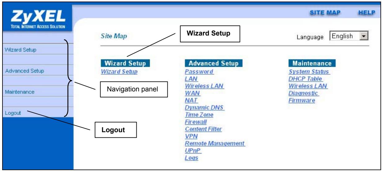 ZYXEL PRESTIGE 652HWI - Navigating the Prestige Web Configurator - 1