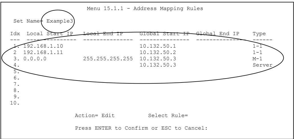 ZYXEL PRESTIGE 652HWI - Example 3: Multiple Public IP Addresses With Inside Servers - 2