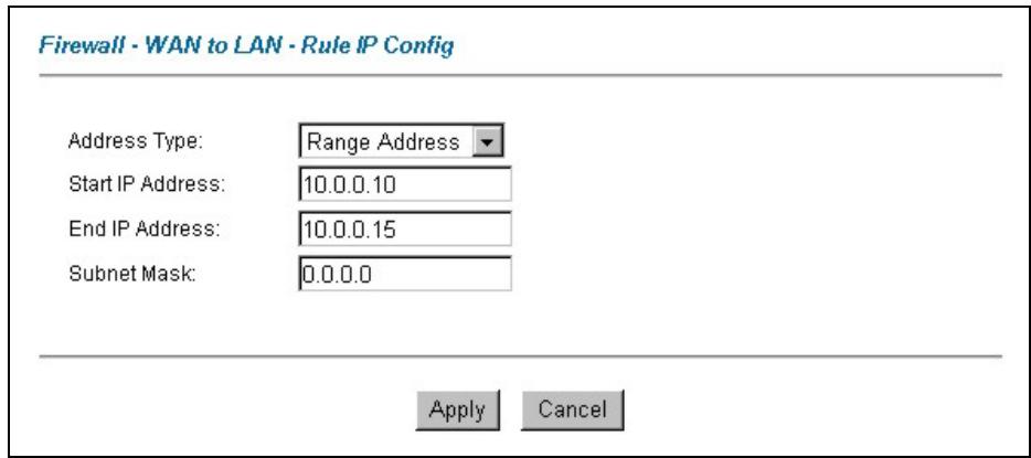 ZYXEL PRESTIGE 652HWI - Example Custom Service Firewall Rule - 1
