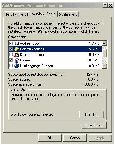 ZYXEL PRESTIGE 652HWI - Installing UPnP in Windows Me - 1