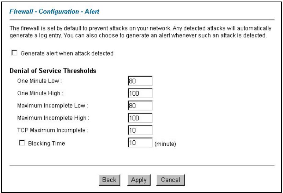 ZYXEL PRESTIGE 652HWI - TCP Maximum Incomplete and Blocking Time - 1
