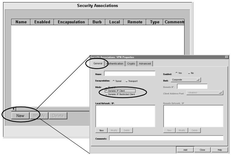 ZYXEL ZYWALL 100 - Configuring the VPN on the Sidewinder - 1