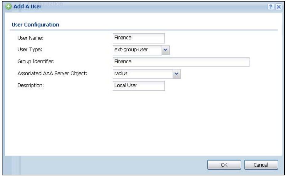 ZYXEL ZYWALL USG 20 - How to Use a RADIUS Server to authenticate User Accounts based on Groups - 2
