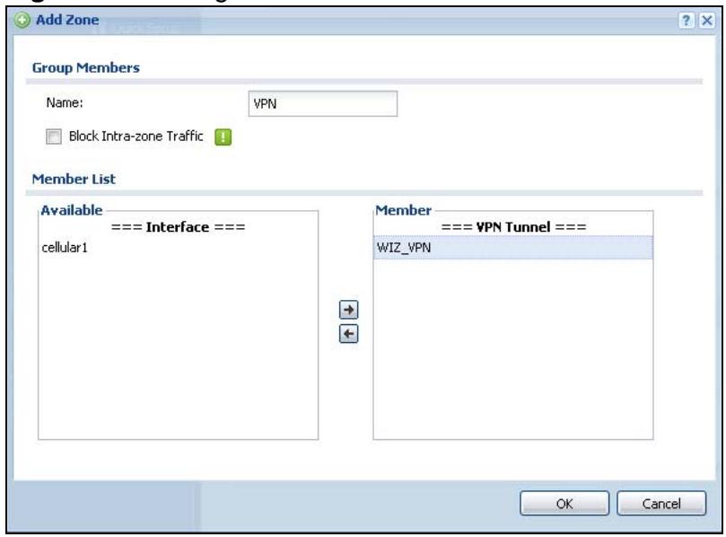 ZYXEL ZYWALL USG 20 - Configure Zones - 1