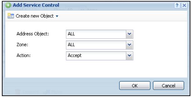 ZYXEL ZYWALL USG 20 - Adding a DNS Service Control Rule - 1