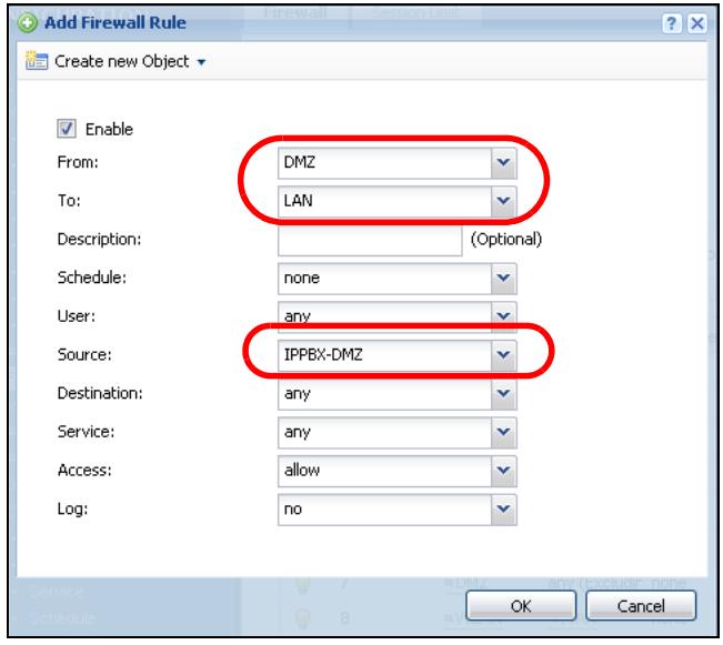 ZYXEL ZYWALL USG 20 - Set Up a DMZ to LAN Firewall Rule for SIP - 1