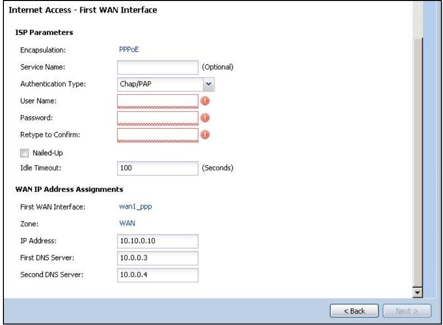 ZYXEL ZYWALL USG 20 - Internet Access: PPPoE - 1