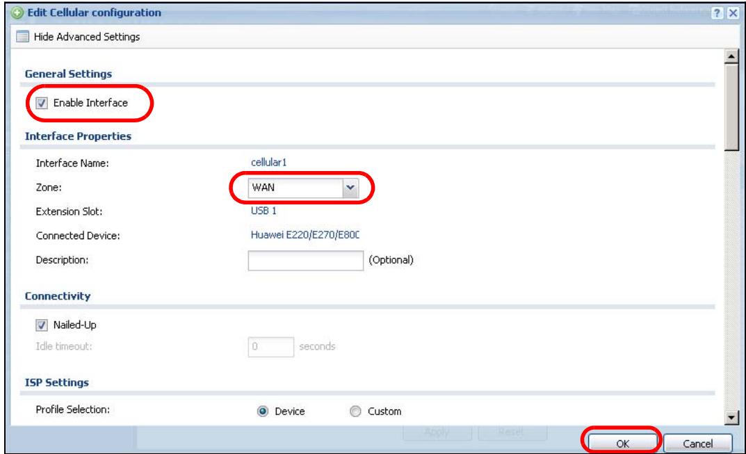 ZYXEL ZYWALL USG 20 - How to Configure a Cellular Interface - 2