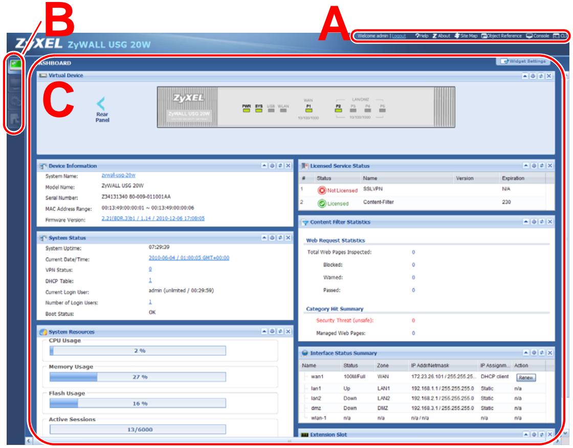 ZYXEL ZYWALL USG 20 - Web Configurator Access - 3