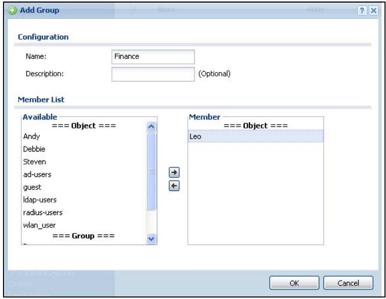 ZYXEL ZYWALL USG 20 - Set Up User Groups - 1