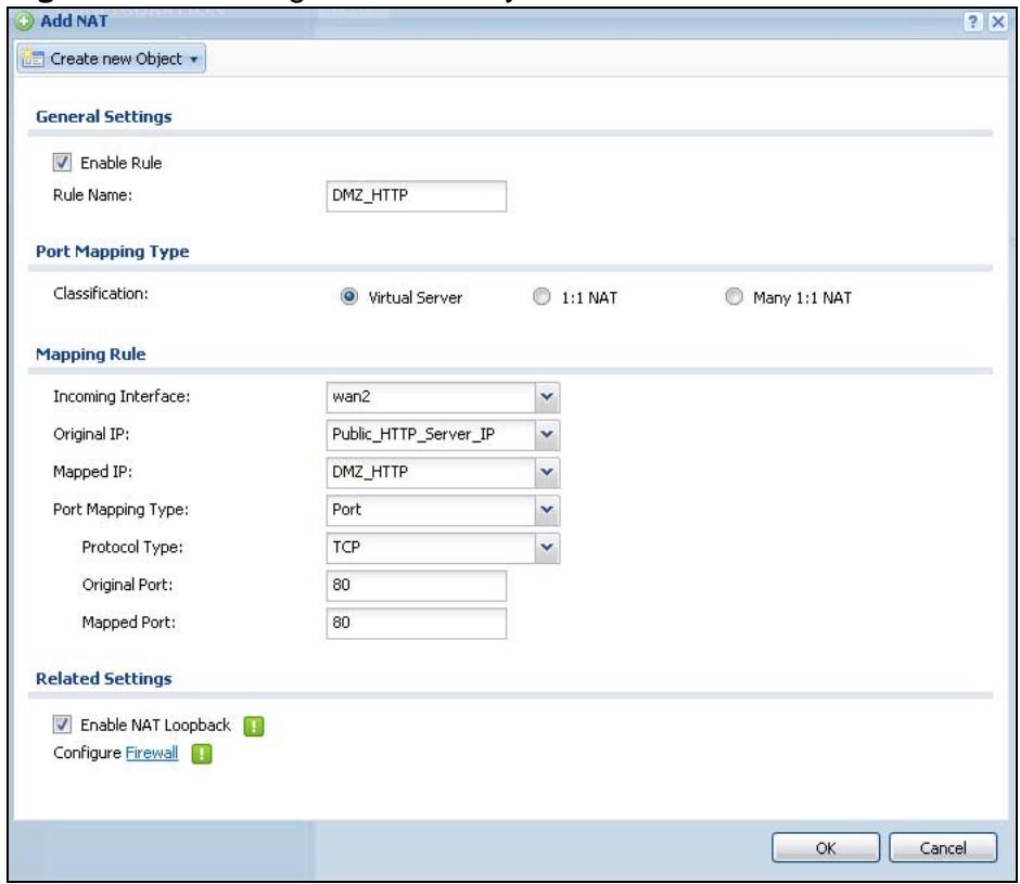 ZYXEL ZYWALL USG 20 - Configure NAT - 1