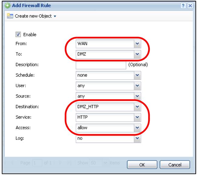 ZYXEL ZYWALL USG 20 - Set Up a Firewall Rule - 1