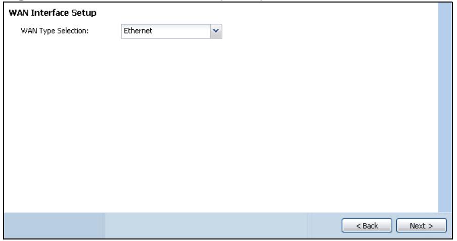 ZYXEL ZYWALL USG 20 - Select WAN Type - 1