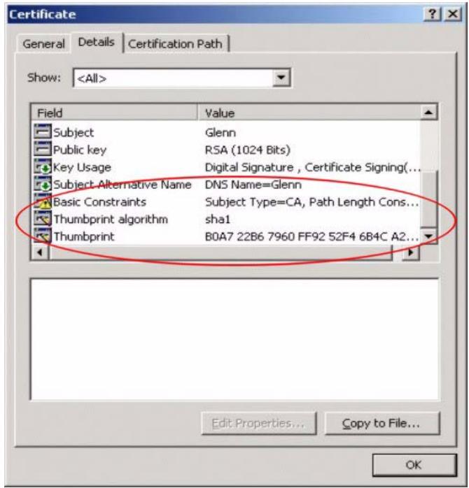 ZYXEL ZYWALL USG 20 - Verifying a Certificate - 2
