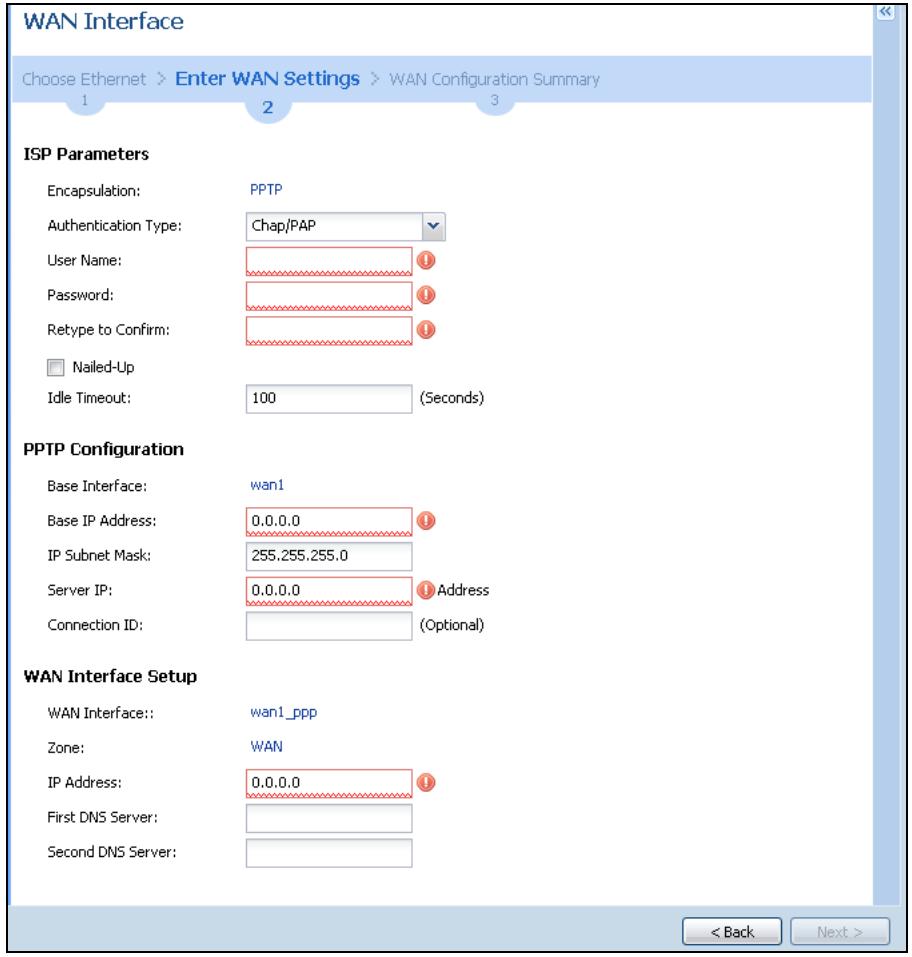 ZYXEL ZYWALL USG 20 - WAN and ISP Connection Settings - 1