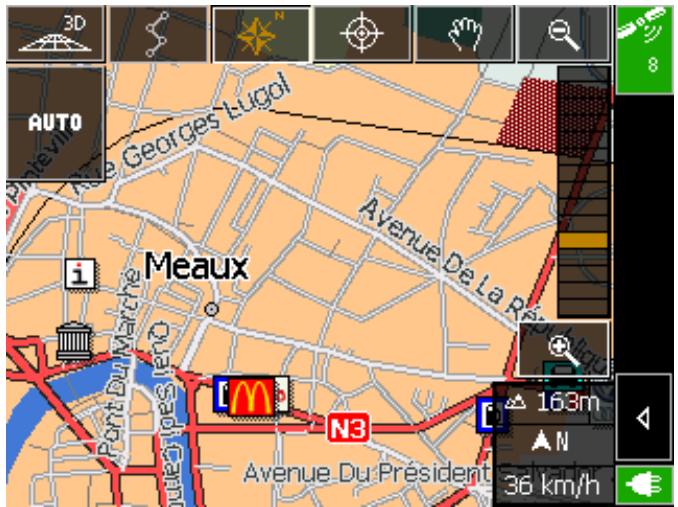 NAVIGON MOBILE NAVIGATOR 4.2 - Sélectionner une destination sur la carte - 2