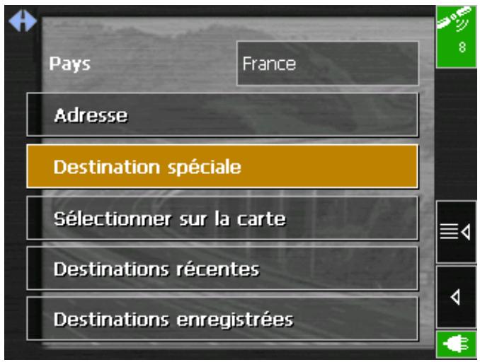 NAVIGON MOBILE NAVIGATOR 4.2 - Sélectionner une destination spéciale - 1