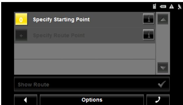 NAVIGON 5100 MAX - Accessing the Route Planning Window - 1