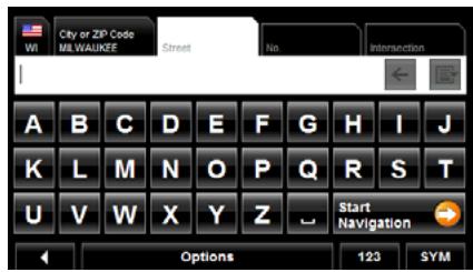 NAVIGON 5100 MAX - Alphabetic keyboard - 1
