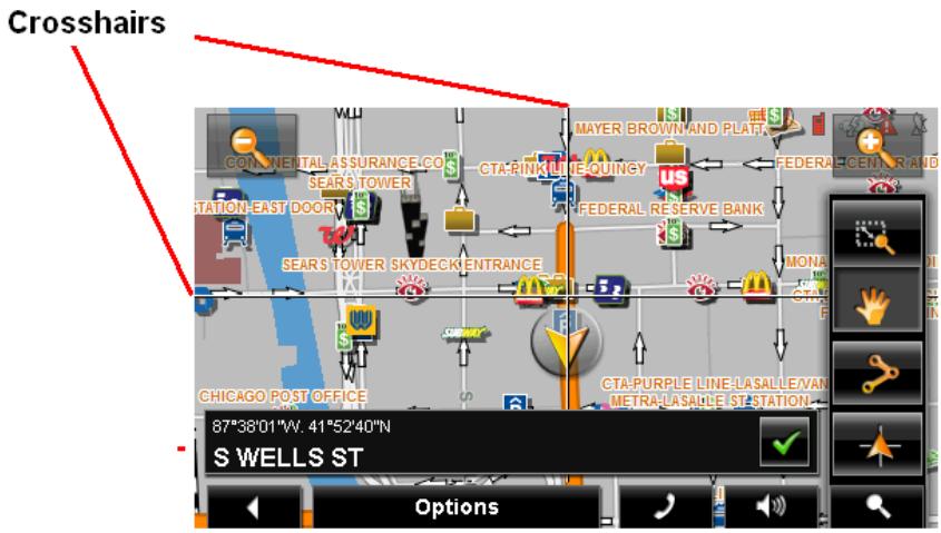 NAVIGON 5100 MAX - Selecting a destination by tapping the map - 4