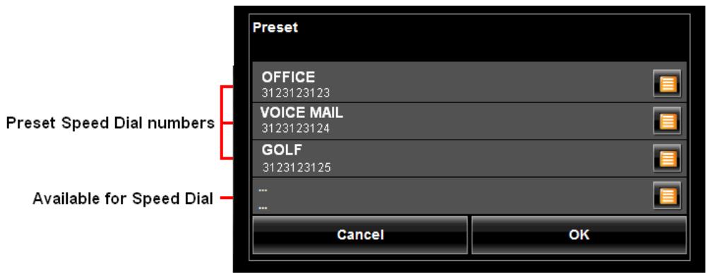 NAVIGON 5100 MAX - Tap Settings > Speed Dial. - 1