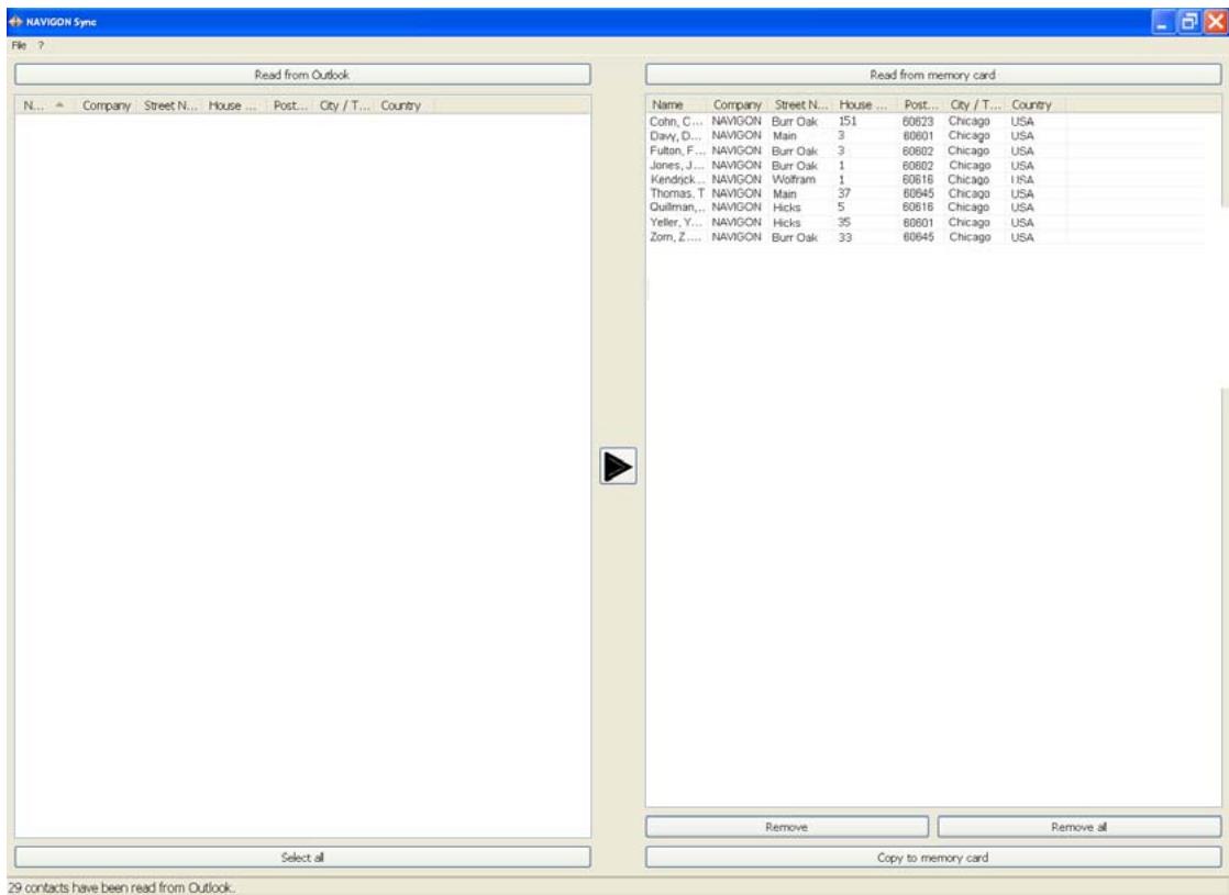 NAVIGON 5100 MAX - Delete Outlook Contact Information From the NAVIGON 5100 max - 1