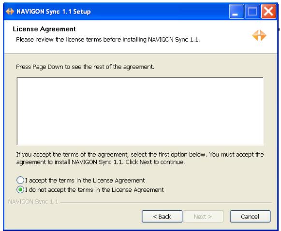 NAVIGON 5100 MAX - Download and Install the NAVIGON Sync Software - 3