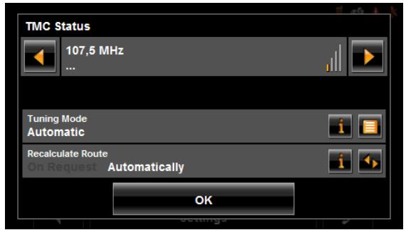 NAVIGON 5100 MAX - TMC Settings Window - 1
