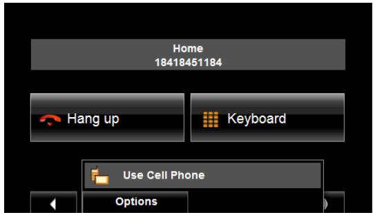 NAVIGON 5100 MAX - Transferring a call to the mobile phone - 1