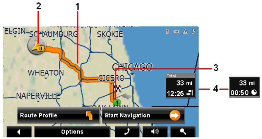 NAVIGON 5100 MAX - Map Preview mode - 1