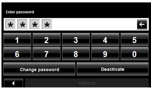 NAVIGON 5100 MAX - Changing a password - 1
