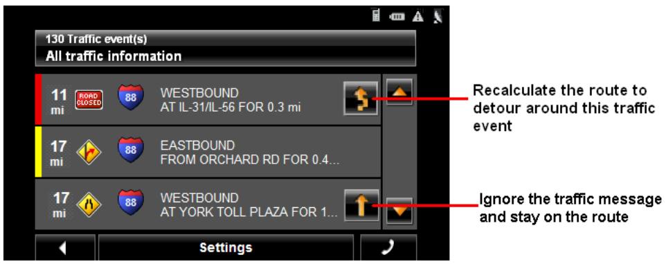 NAVIGON 5100 MAX - Requesting a route recalculation - 3