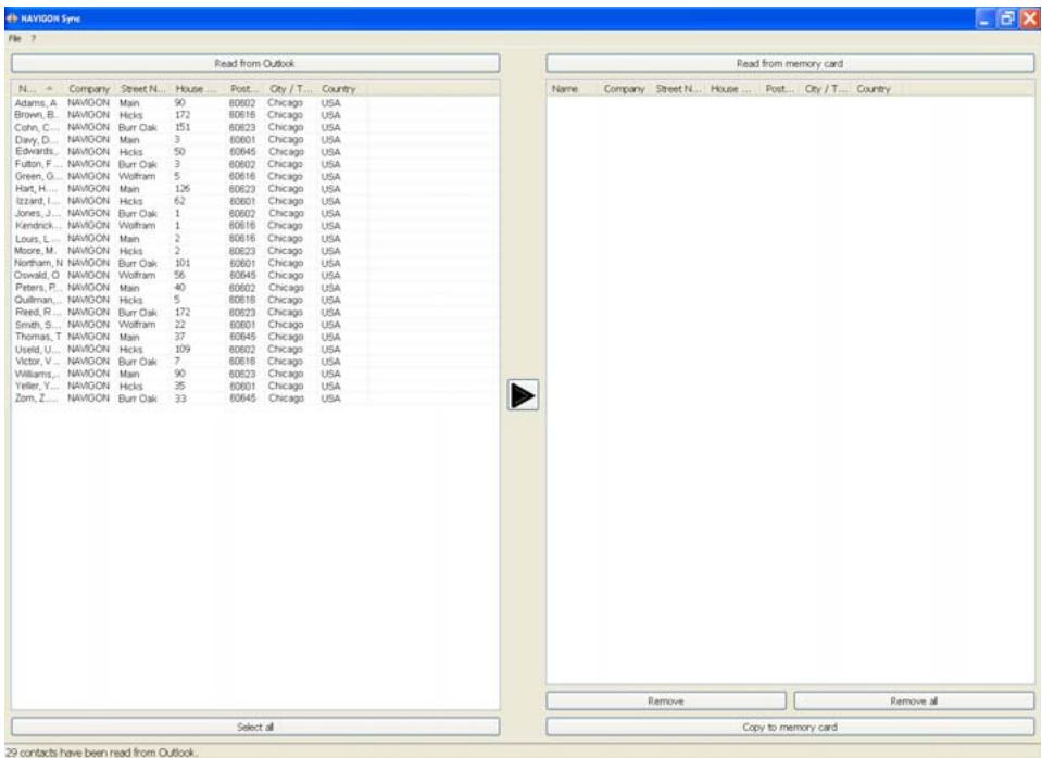 NAVIGON 5100 MAX - Copy Outlook Contact Information to the NAVIGON 5100 max - 3