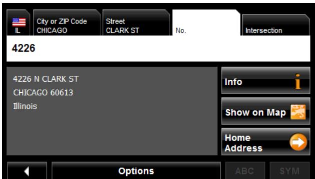 NAVIGON 5100 MAX - Follow procedures for "Entering an address" on page 47. - 1