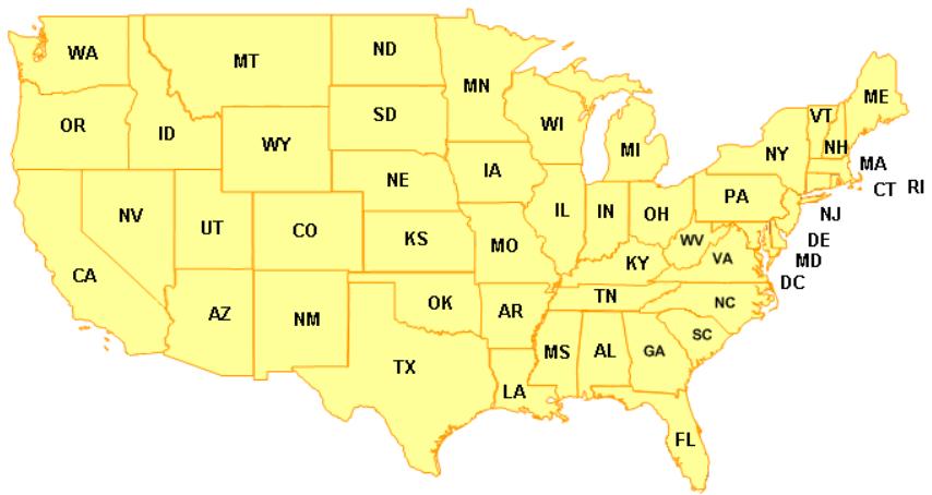 NAVIGON 5100 MAX - Forty-Eight Contiguous United States Map - 1