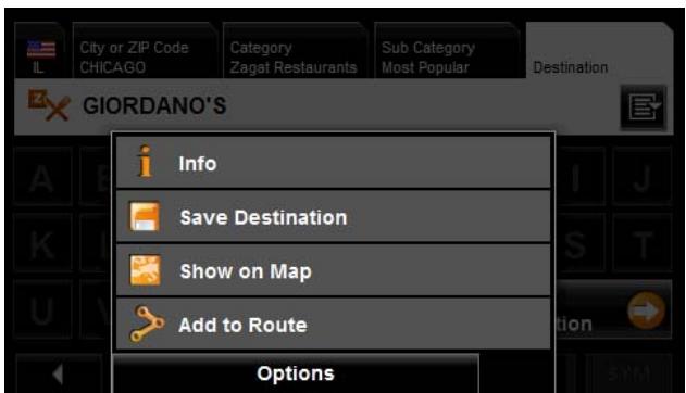 NAVIGON 5100 MAX - Saving a destination to the Favorites List - 1