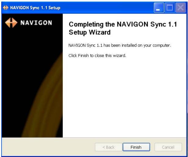 NAVIGON 5100 MAX - Download and Install the NAVIGON Sync Software - 6