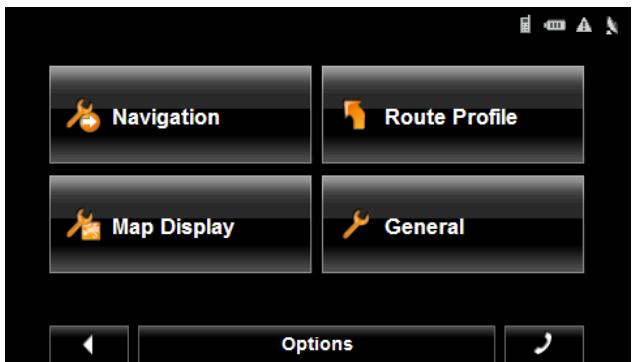 NAVIGON 5100 MAX - The Settings Window - 1