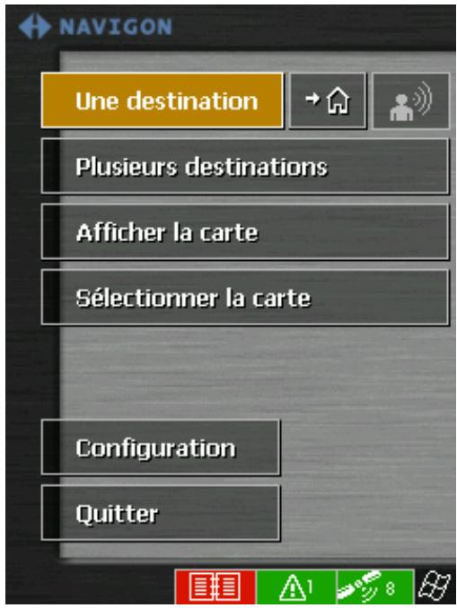 NAVIGON MOBILENAVIGATOR 4.0 - Démarrer la navigation - 1