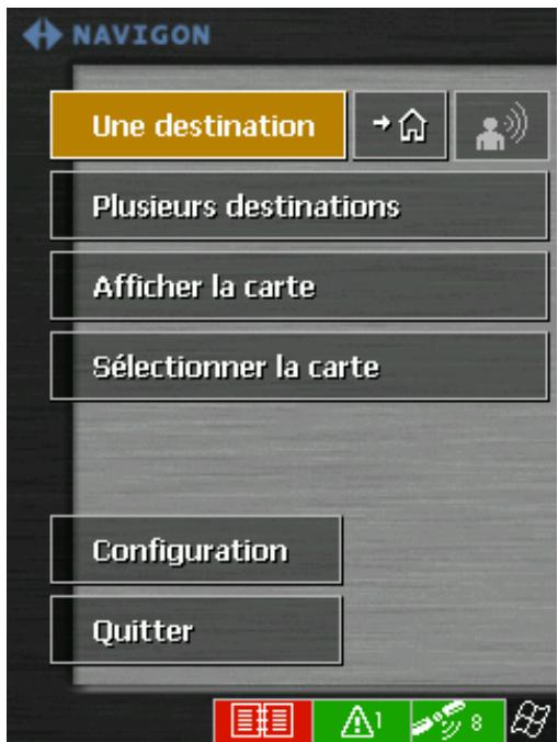 NAVIGON MOBILENAVIGATOR 4.0 - Écran principal - 1